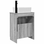 vidaXL Meuble de salle de bain avec évier Sonoma gris 54 x 35 x 83 cm