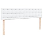 VidaXL Cadre de lit ottoman avec matelas blanc 200x200 cm similicuir