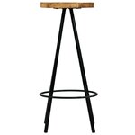 vidaXL Chaises de bar lot de 2 bois de manguier solide