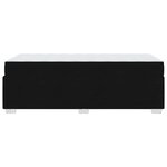 vidaXL Cadre de lit avec matelas Noir 90 x 200 cm tissu