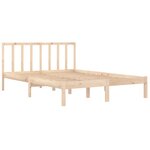vidaXL Cadre de lit sans matelas bois de pin massif 120x200 cm