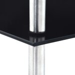 vidaXL Étagère 4 niveaux Noir 30x30x100 cm Verre trempé