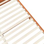 vidaXL Cadre de lit Cire marron 150 x 200 cm Bois de Pin Massif