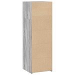 vidaXL Buffet haut sonoma gris 40x41x124 cm bois d'ingénierie