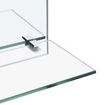 vidaXL Miroir mural avec étagère 60x60 cm Verre trempé