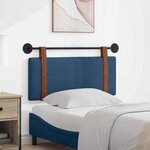 vidaXL Tête de lit suspendue Bleu PU antique