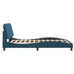 vidaXL Cadre de lit sans matelas bleu 140x190 cm velours