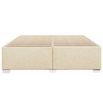 vidaXL Cadre de lit sans matelas crème 180x200 cm tissu