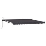 vidaXL Auvent rétractable électrique Anthracite 4 5 × 3 m