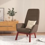vidaXL Chaise de relaxation Taupe Tissu