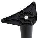 vidaXL 4 pieds de table réglables en hauteur 870 mm Noir