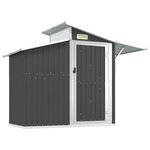 vidaXL Abri de jardin Anthracite 270x130x208 5 cm Acier galvanisé
