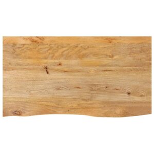 vidaXL Dessus de table à bord vivant 110x60x3 8cm bois massif manguier