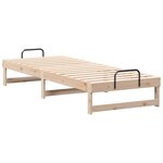 vidaXL Cadre de lit Marron 80 x 200 cm Pin massif