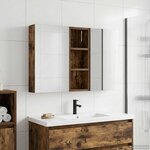 vidaXL Ensemble de Meubles de Salle de Bain 3 Pièces 80 x 10 5 x 50 cm
