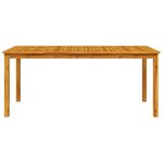 vidaXL Ensemble de salle à manger pour jardin 7 Pièces Marron