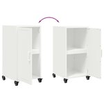 vidaXL Buffet blanc 36x39x72 cm acier laminé à froid