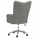 vidaXL Chaise de relaxation Gris clair Velours