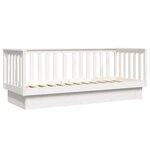 vidaXL Lit de jour sans matelas blanc 75x190 cm bois de pin massif