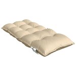 vidaXL Coussins de chaise à dossier bas lot de 4 beige tissu oxford