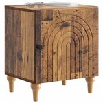 vidaXL Cabinet de chevet 2 pc Bois ancien 43 x 34 5 x 50 cm