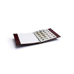 Album Numis Leuchtturm pour 143 monnaies de collection. Couleur - Bordeaux