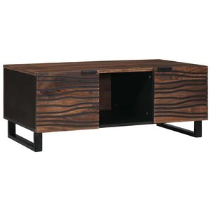 vidaXL Table basse Marron et Noir 100 x 54 x 40 cm