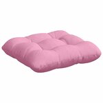 vidaXL Coussins de siège 4 Pièces Rose 40 x 40 x 12 cm tissu