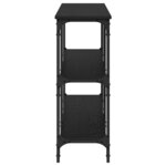 vidaXL Table Console Chêne Noir 200x29x75 cm Bois d'ingénierie