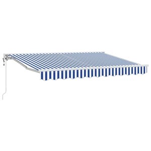 vidaXL Cadre d'auvent Bleu et Blanc 250 x 200 cm