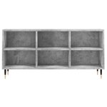 vidaXL Meuble TV gris béton 103 5x30x50 cm bois d'ingénierie