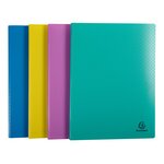 Protège-documents forever young exacompta polypropylène a4 30 pochettes - 60 vues couleurs assorties - lot de 4