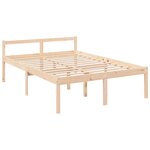 vidaXL Lit pour personne âgée sans matelas 140x190 cm bois massif