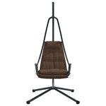 vidaXL Chaise suspendue Café 94 x 107 x 196 5 cm Acier