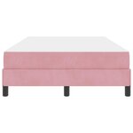 vidaXL Lit à ressorts avec matelas Rose 120 x 220 cm tissu