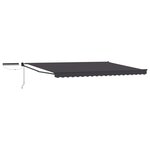vidaXL Auvent rétractable électrique Anthracite 5 x 3 m
