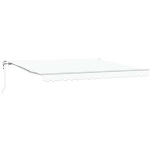 vidaXL Auvent rétractable électrique Blanc 400 × 350 cm