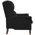 vidaXL fauteuil Noir 76 x 94 x 102 cm Velours