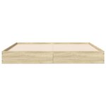 vidaXL Cadre de lit sans matelas chêne sonoma 120x200 cm