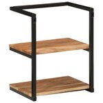vidaXL Étagère murale 40x30x50 cm bois massif d'acacia et fer