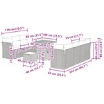 vidaXL Ensemble de canapé de jardin 10 Pièces Noir polyrotin