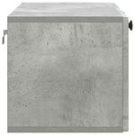 vidaXL Meuble TV mural Gris béton 78 5 x 31 x 30 cm Bois d'ingénierie