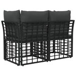 vidaXL Loveseat d'extérieur 2 pièces 2-Nombre de places