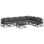 vidaXL Ensemble de canapé de jardin avec coussin 8 Pièces