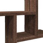 vidaXL Étagères murales 2Pièces chêne marron 38x12x38cm bois d'ingénierie