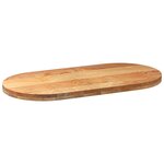 vidaXL Dessus de table 100x50x4 cm bois de chêne massif ovale