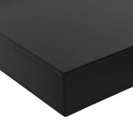 vidaXL Étagères murales flottantes 2 Pièces Noir 120x20x3 8 cm