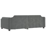 vidaXL Lit de repos sans matelas gris foncé 80x200 cm tissu