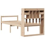 vidaXL Lit bibliothèque sans matelas 75x190 cm bois de pin massif