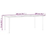 vidaXL Ensemble à manger de jardin 7 Pièces Noir Rotin PVC